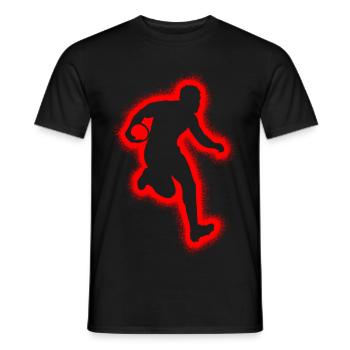 Rugbyspieler Herren Jungen Rugby - Männer T-Shirt - Schwarz - Vorne - AI Model Male 178 light (178cm)
