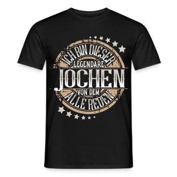 Jochen - Männer T-Shirt - Schwarz - Vorne - AI Model Male 178 light (178cm)