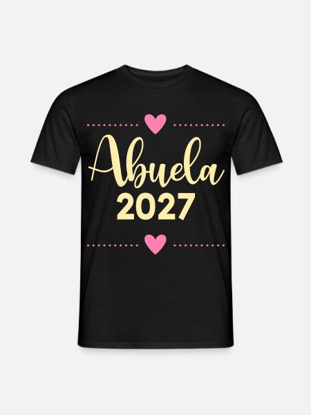 Baby 2017, spanische Großmutter - Männer T-Shirt - Schwarz