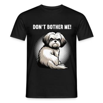 Don't Bother Me Havanese Havanese Owners - Men's T-Shirt - black - Front - AI Model Male 178 light (178cm)