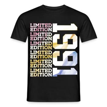 LIMITED EDITION 1991 - 35 JAHRE - 35. GEBURTSTAG - Männer T-Shirt - Schwarz - Vorne - AI Model Male 178 light (178cm)