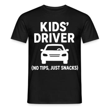 Mama Taxi - Kids Driver Muttertag Geschenk - Männer T-Shirt - Schwarz - Vorne - AI Model Male 178 light (178cm)