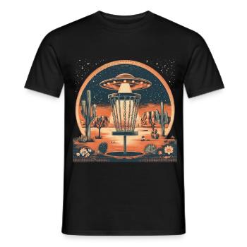 Disc Golf Outfit Lustiges Discgolf T - Männer T-Shirt - Schwarz - Vorne - AI Model Male 178 light (178cm)