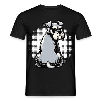 Schnauzer géant Schnauzer Propriétaire de Schnauzer - T-shirt homme - noir - Devant - AI Model Male 178 light (178cm)