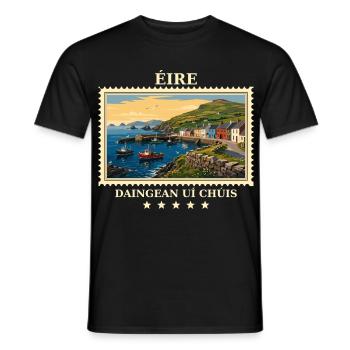 Irland Dingle Vintage Reisemarke - Männer T-Shirt - Schwarz - Vorne - AI Model Male 178 light (178cm)