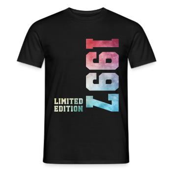 29. Geburtstag Limited Edition 1997 Jahrgang 1997 - Männer T-Shirt - Schwarz - Vorne - AI Model Male 178 light (178cm)