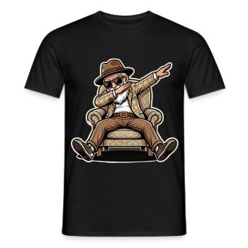 Cooler Rentner Opa - Männer T-Shirt - Schwarz - Vorne - AI Model Male 178 light (178cm)