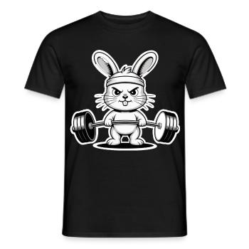 Pumpernickel Rabbit - Men's T-Shirt - black - Front - AI Model Male 178 light (178cm)