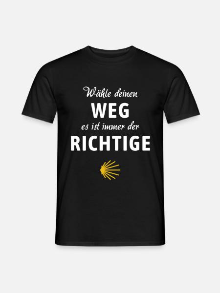 Camino - Der richtige Weg | Jakobsweg, Pilger, - Männer T-Shirt - Schwarz