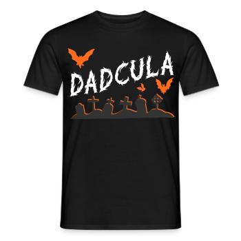 Dadcula Graveyard Gothic - Men's T-Shirt - black - Front - AI Model Male 178 light (178cm)