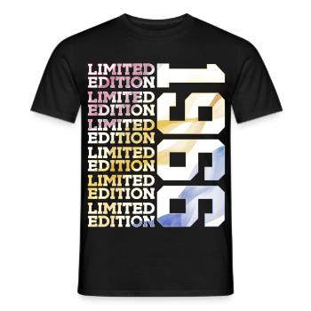 LIMITED EDITION 1966 - 60 YEARS - 60TH BIRTHDAY - Men's T-Shirt - black - Front - AI Model Male 178 light (178cm)