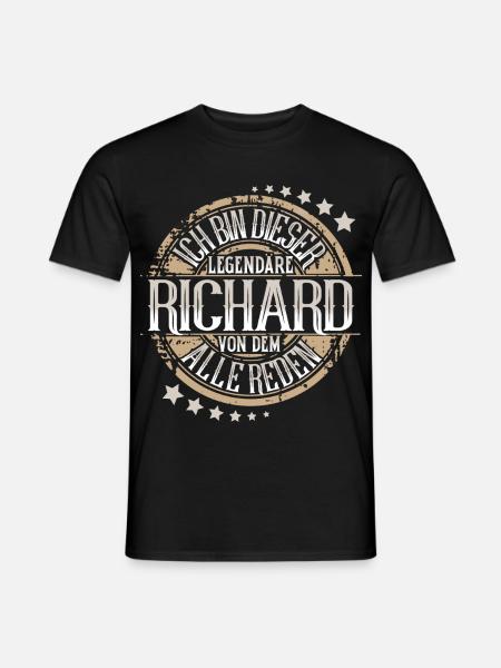 Richard - Männer T-Shirt - Schwarz
