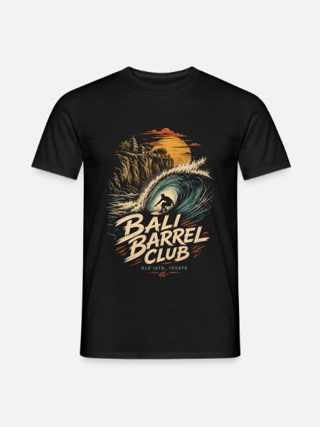 Bali Barrel Club Surf - Men's T-Shirt - black