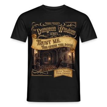 This Opens the Door - Men's T-Shirt - black - Front - AI Model Male 178 light (178cm)