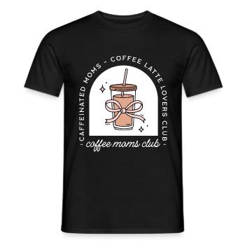 Club des mamans de café - T-shirt homme - noir - Devant - AI Model Male 178 light (178cm)