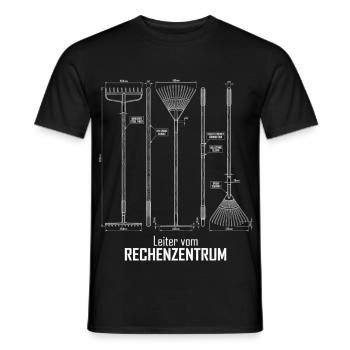 Leiter vom Rechenzentrum Gartenoutfit Gartenarbeit - Männer T-Shirt - Schwarz - Vorne - AI Model Male 178 light (178cm)