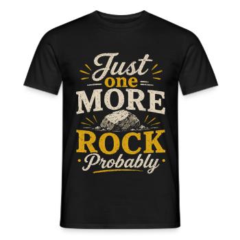 Steinsammler Gesteine Geologie Hobby - Männer T-Shirt - Schwarz - Vorne - AI Model Male 178 light (178cm)