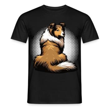 Propriétaire de Collie Collie Amant de Collie Collie Propriétaire - T-shirt homme - noir - Devant - AI Model Male 178 light (178cm)