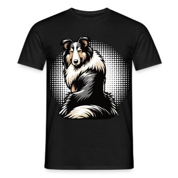 Propriétaire de Collie Collie Amant de Collie Collie Propriétaire - T-shirt homme - noir - Devant - AI Model Male 178 light (178cm)