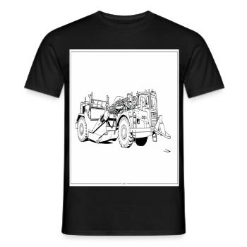 engin de chantier - T-shirt homme - noir - Devant - AI Model Male 178 light (178cm)