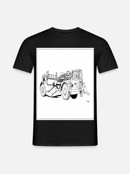 engin de chantier - T-shirt homme - noir