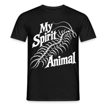 Scolopender Love - Men's T-Shirt - black - Front - AI Model Male 178 light (178cm)