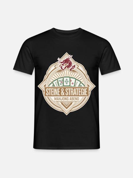 Steine & Strategie - Männer T-Shirt - Schwarz