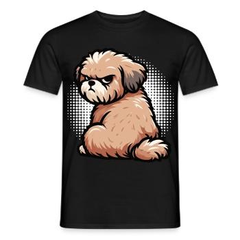 Bolonka Zwetna Bolonkabesitzer Bolonkaliebhaber - Männer T-Shirt - Schwarz - Vorne - AI Model Male 178 light (178cm)
