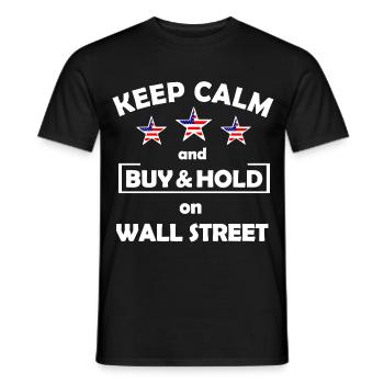 Der Wall Street Investor - Männer T-Shirt - Schwarz - Vorne - AI Model Male 178 light (178cm)