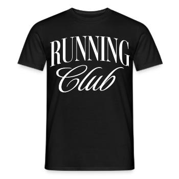 Running Club - Men's T-Shirt - black - Front - AI Model Male 178 light (178cm)