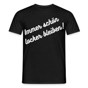 HN Always Laugh Well Stay Sticker Design - Men's T-Shirt - black - Front - AI Model Male 178 light (178cm)