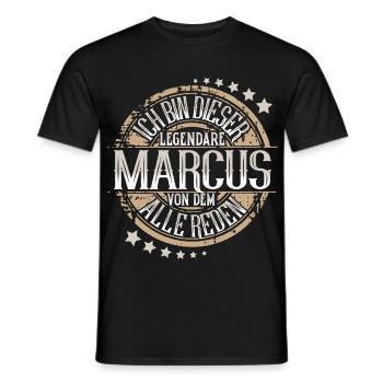 Marcus - Männer T-Shirt - Schwarz - Vorne - AI Model Male 178 light (178cm)