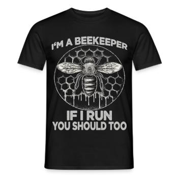 Beekeeping Supplies Beekeeper Accessories Beekeeping Bees Fan - Men's T-Shirt - black - Front - AI Model Male 178 light (178cm)