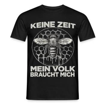 Biene Fan Imker Zubehör Bienenzüchter Imker - Männer T-Shirt - Schwarz - Vorne - AI Model Male 178 light (178cm)