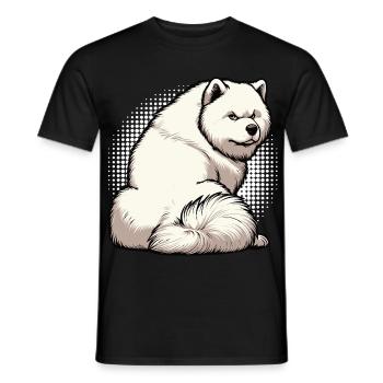 Samoyed Samoyed Owner Samoyed Lovers - Men's T-Shirt - black - Front - AI Model Male 178 light (178cm)