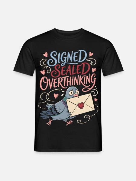 Signé Sealed Overthinking Dove - T-shirt homme - noir