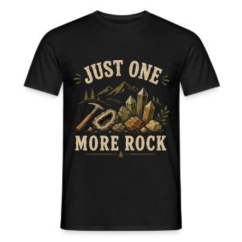Gesteine Sammeln Geologie Steinsammler - Männer T-Shirt - Schwarz - Vorne - AI Model Male 178 light (178cm)