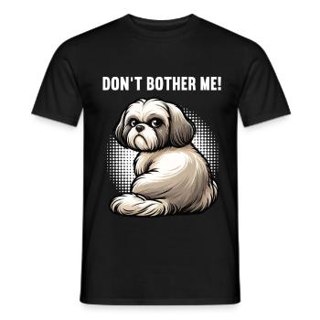 Ne me dérange pas Shih tzu Shih tzus Shih tzu Shih tzu Litou - T-shirt homme - noir - Devant - AI Model Male 178 light (178cm)