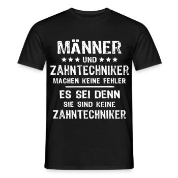 Zahntechniker - Männer T-Shirt - Schwarz - Vorne - AI Model Male 178 light (178cm)
