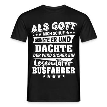 Busfahrer - Männer T-Shirt - Schwarz - Vorne - AI Model Male 178 light (178cm)