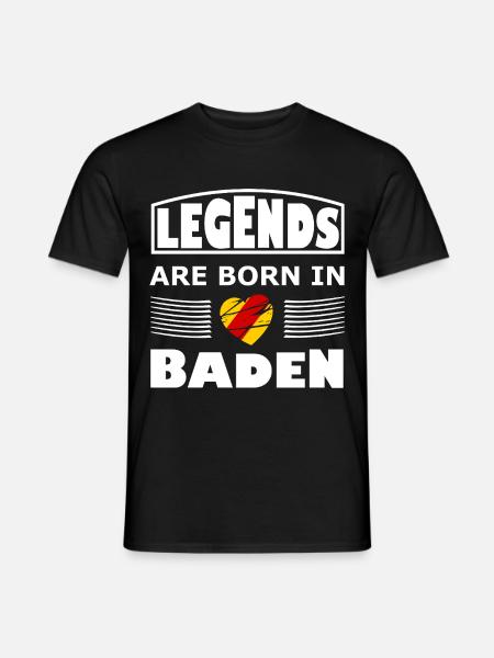 Legenden aus Baden - Männer T-Shirt - Schwarz