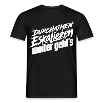 Nerven Behalten - Männer T-Shirt - Schwarz - Vorne - AI Model Male 178 light (178cm)