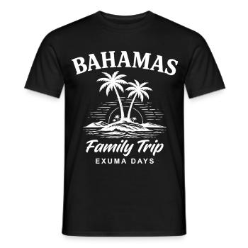 Journées de voyage familial aux Bahamas - T-shirt homme - noir - Devant - AI Model Male 178 light (178cm)