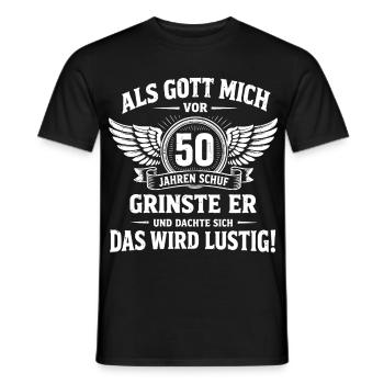 Lustiges Geschenk zum 50. Geburtstag - Männer T-Shirt - Schwarz - Vorne - AI Model Male 178 light (178cm)