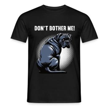 Ne me dérange pas Cane Cane Cane Corsos Corsos Porte-cours - T-shirt homme - noir - Devant - AI Model Male 178 light (178cm)