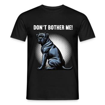 Ne me dérange pas Cane Cane Cane Corsos Corsos Porte-cours - T-shirt homme - noir - Devant - AI Model Male 178 light (178cm)