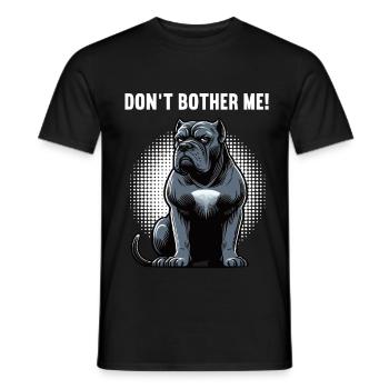 Ne me dérange pas Cane Cane Cane Corsos Corsos Porte-cours - T-shirt homme - noir - Devant - AI Model Male 178 light (178cm)