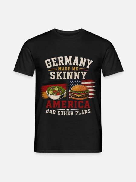 Deutsch Amerikanische Herkunft Und Tradition - Männer T-Shirt - Schwarz