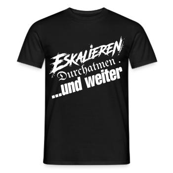 Einfach Weitermachen - Männer T-Shirt - Schwarz - Vorne - AI Model Male 178 light (178cm)