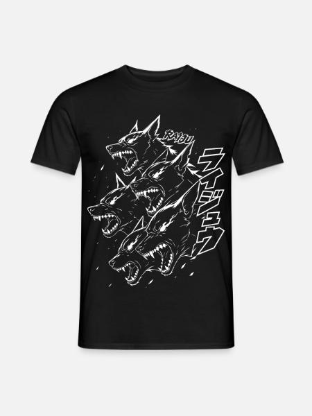 Dämonen Wolfsrudel Donner Monster - Männer T-Shirt - Schwarz